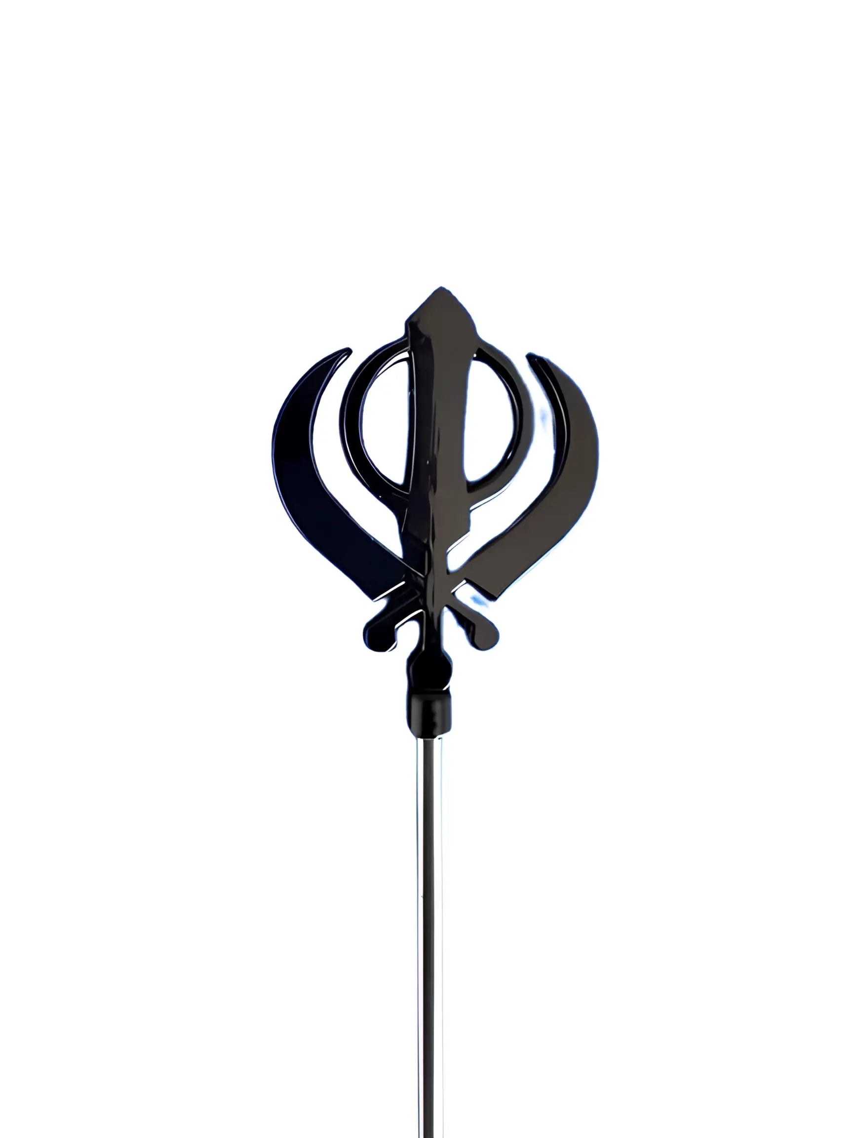 Salai/Baaj - Black Khanda - Akaal Accessories - Now Available for Next Day Delivery