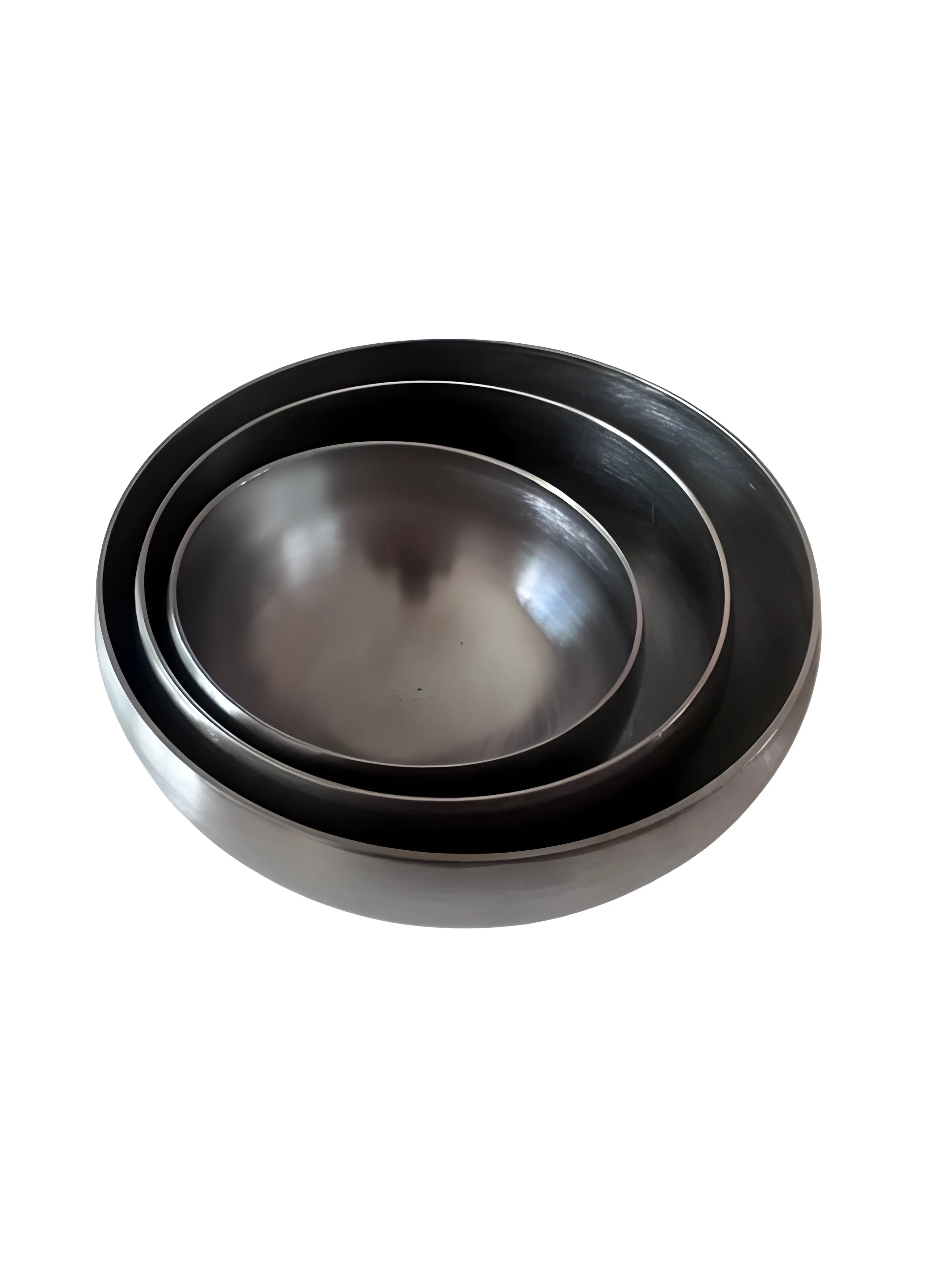 Sarbloh Bata (Iron Bowl) - 3 piece - Polished - Akaal Accessories - Now Available for Next Day Delivery