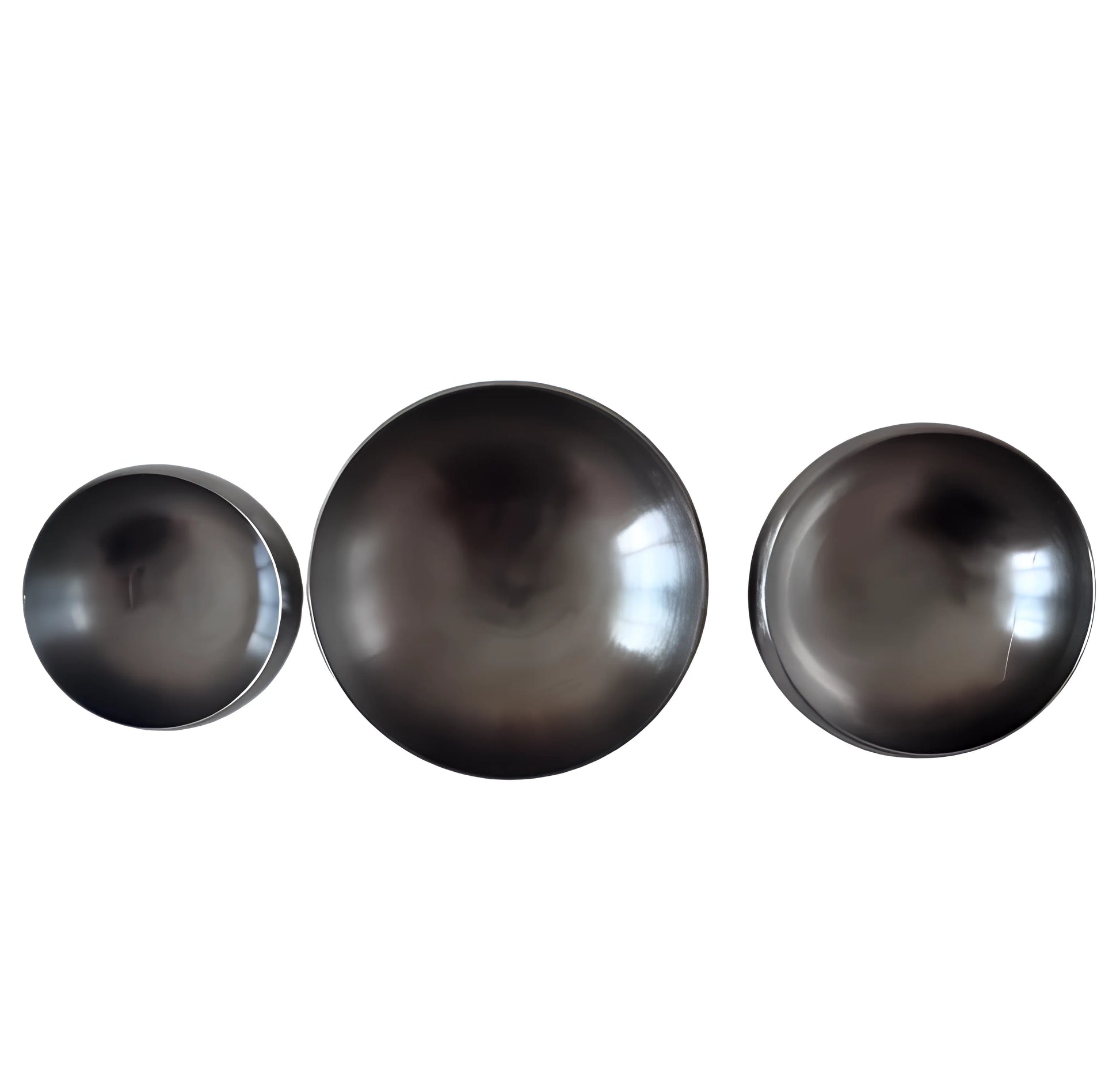 Sarbloh Bata (Iron Bowl) - 3 piece - Polished - Akaal Accessories - Now Available for Next Day Delivery