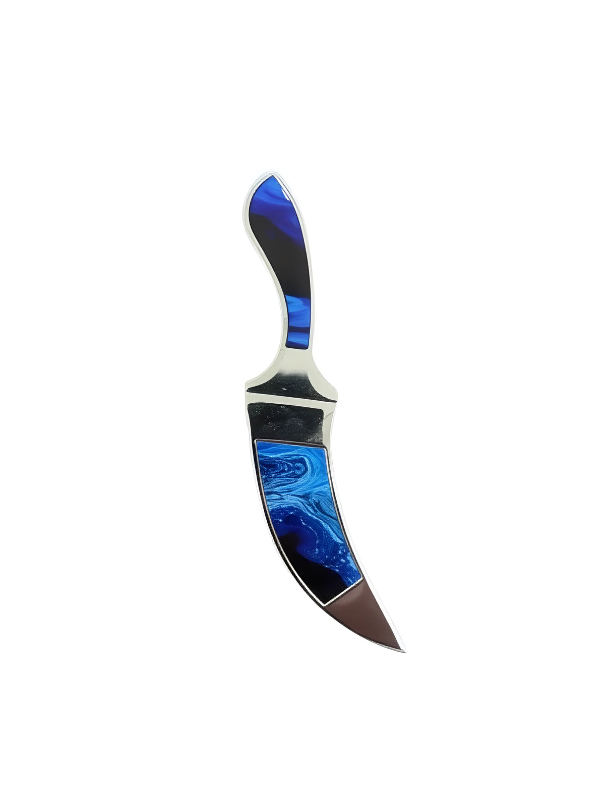 Sarbloh Kirpan - 6 inch - Blue & Silver - Akaal Accessories - Now Available for Next Day Delivery