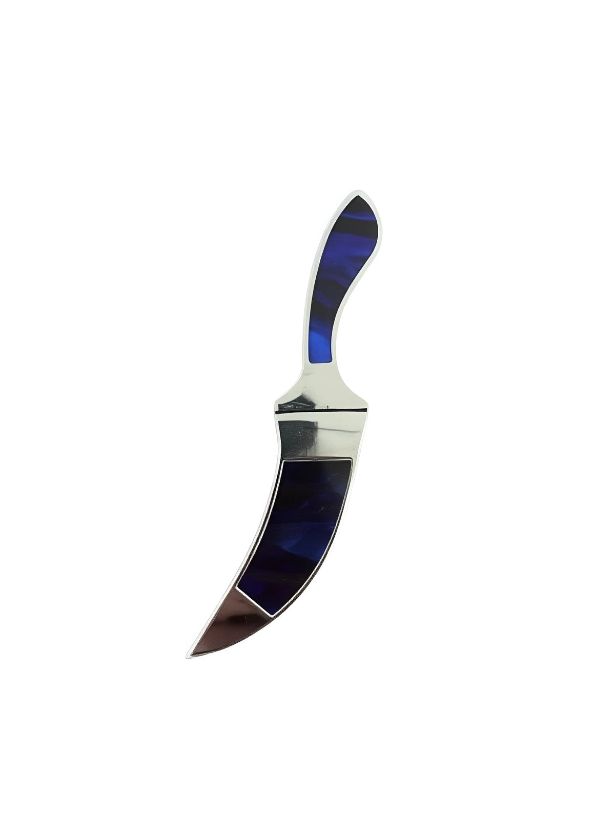 Sarbloh Kirpan - 6 inch - Blue & Silver - Akaal Accessories - Now Available for Next Day Delivery