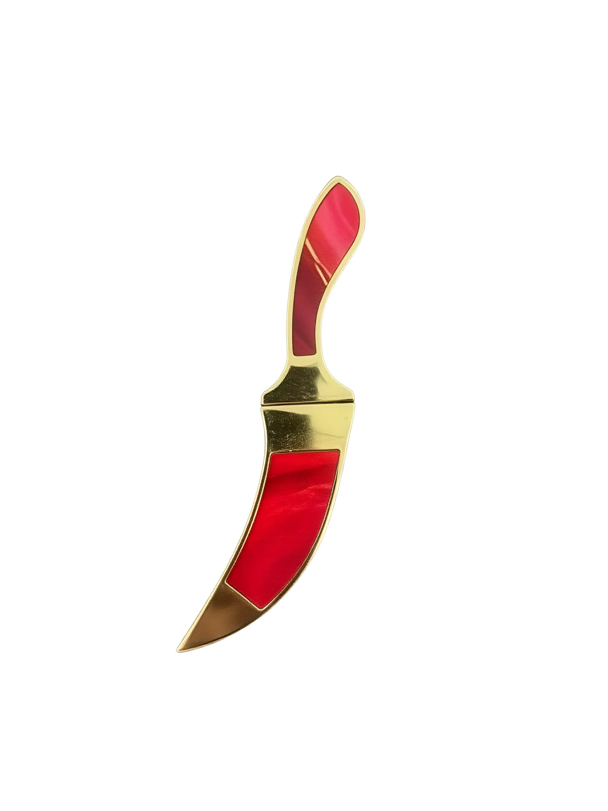 Sarbloh Kirpan - 6 inch - Red & Gold - Akaal Accessories - Now Available for Next Day Delivery
