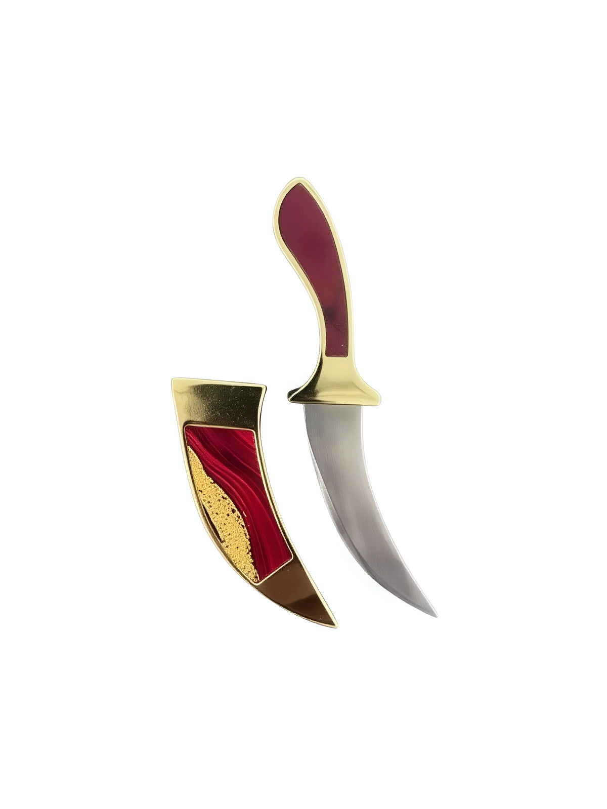 Sarbloh Kirpan - 6 inch - Red & Gold - Akaal Accessories - Now Available for Next Day Delivery