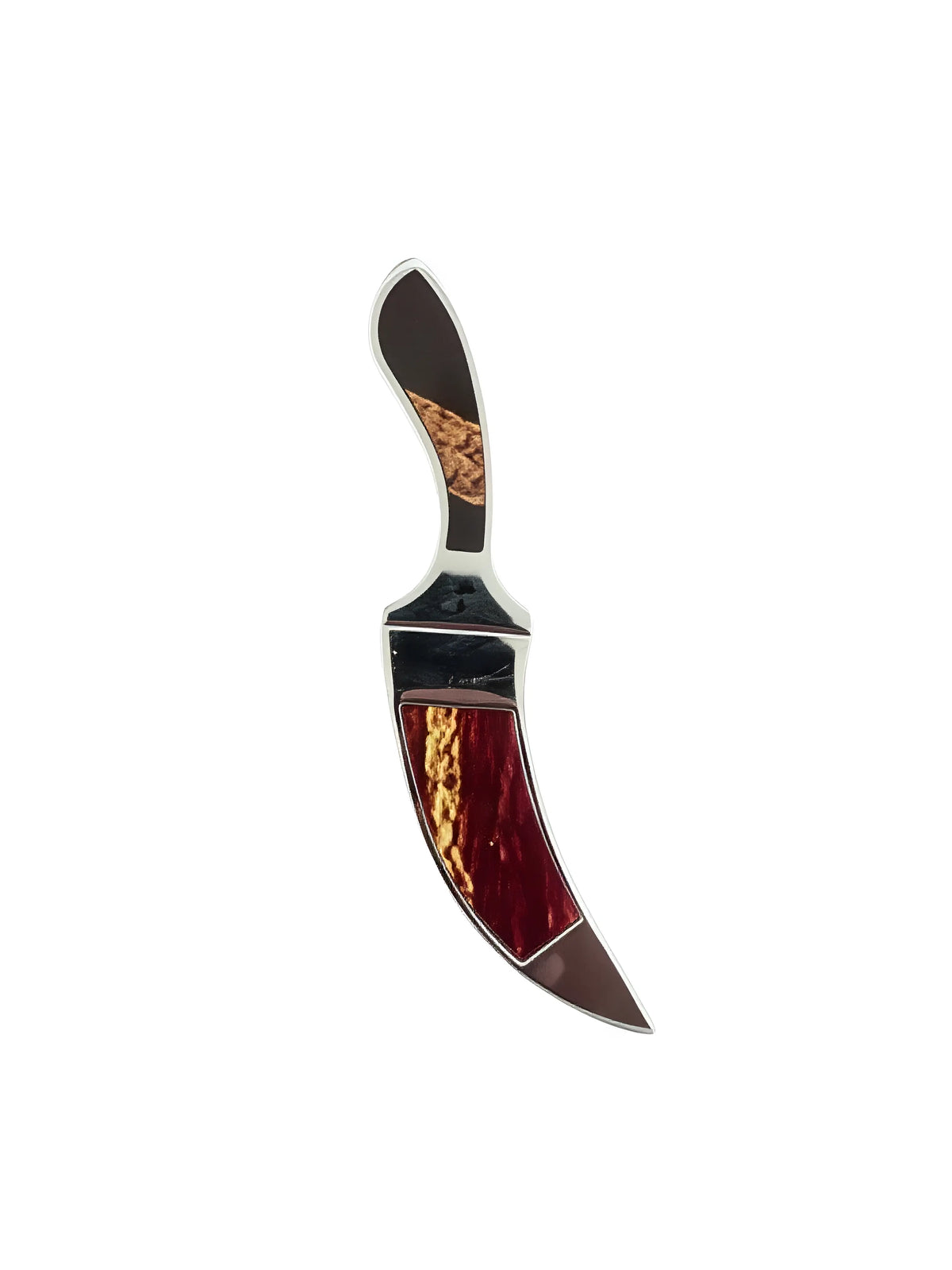 Sarbloh Kirpan - 6 inch - Red & Silver - Akaal Accessories - Now Available for Next Day Delivery