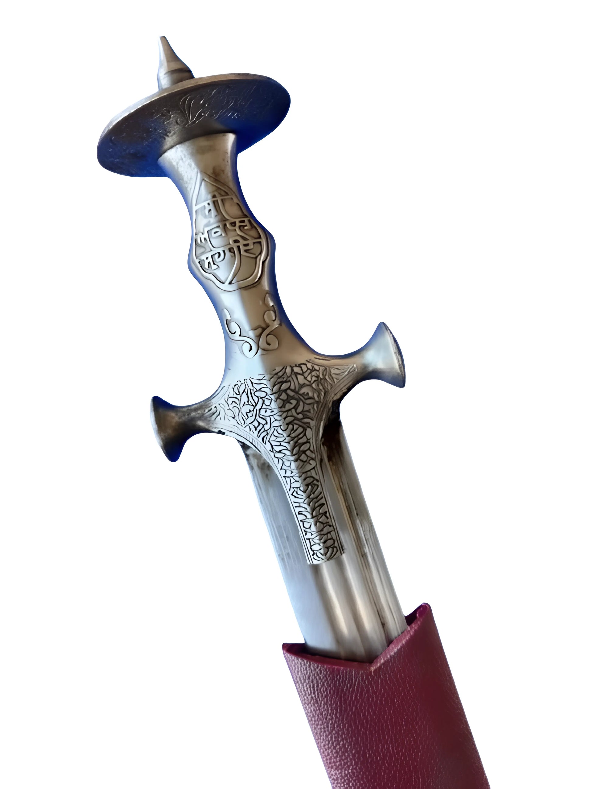 Sarbloh Shastar - Burgundy Miyaan - 3ft - Akaal Accessories - Now Available for Next Day Delivery