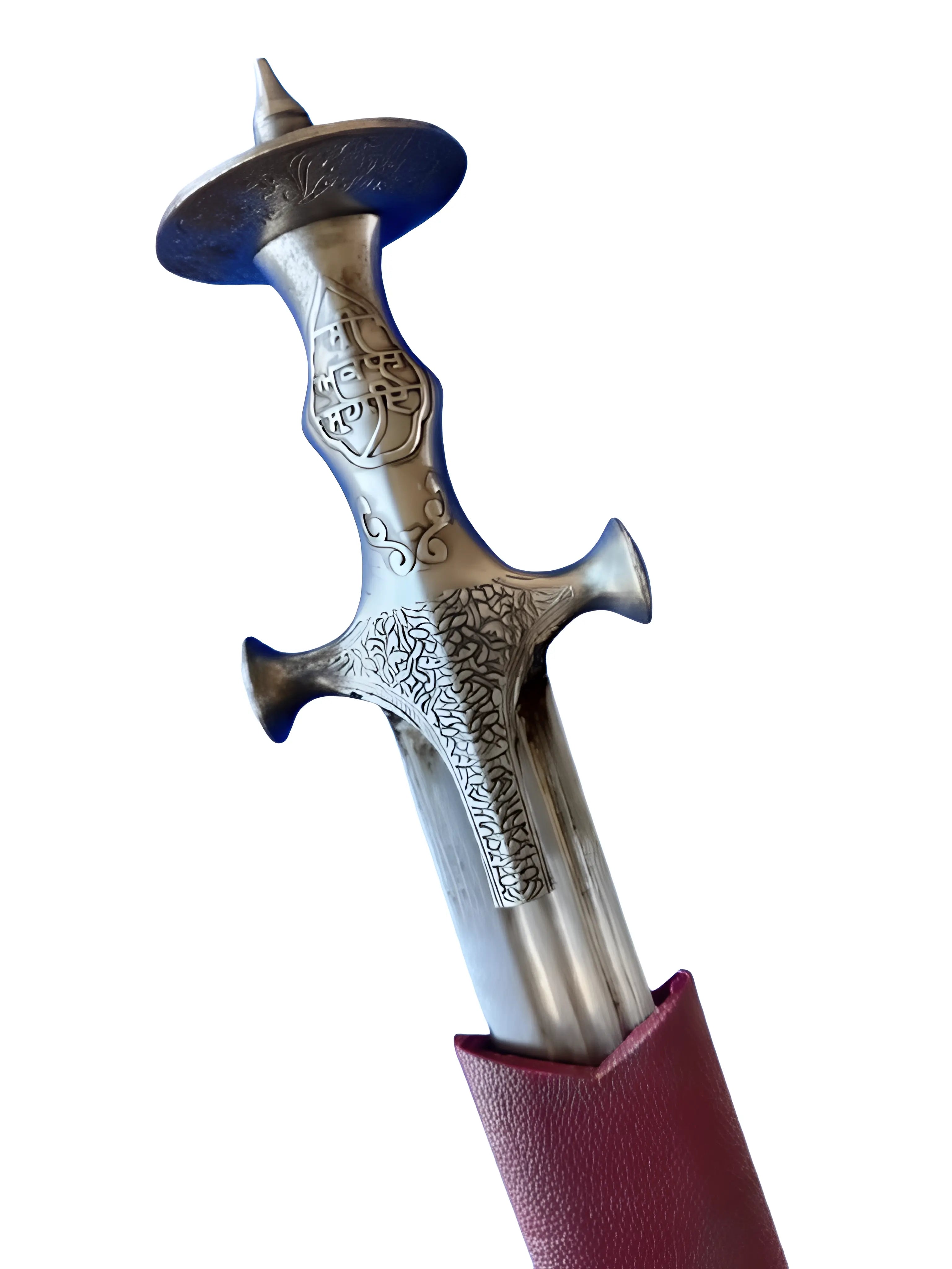 Sarbloh Shastar - Burgundy Miyaan - 3ft - Akaal Accessories - Now Available for Next Day Delivery