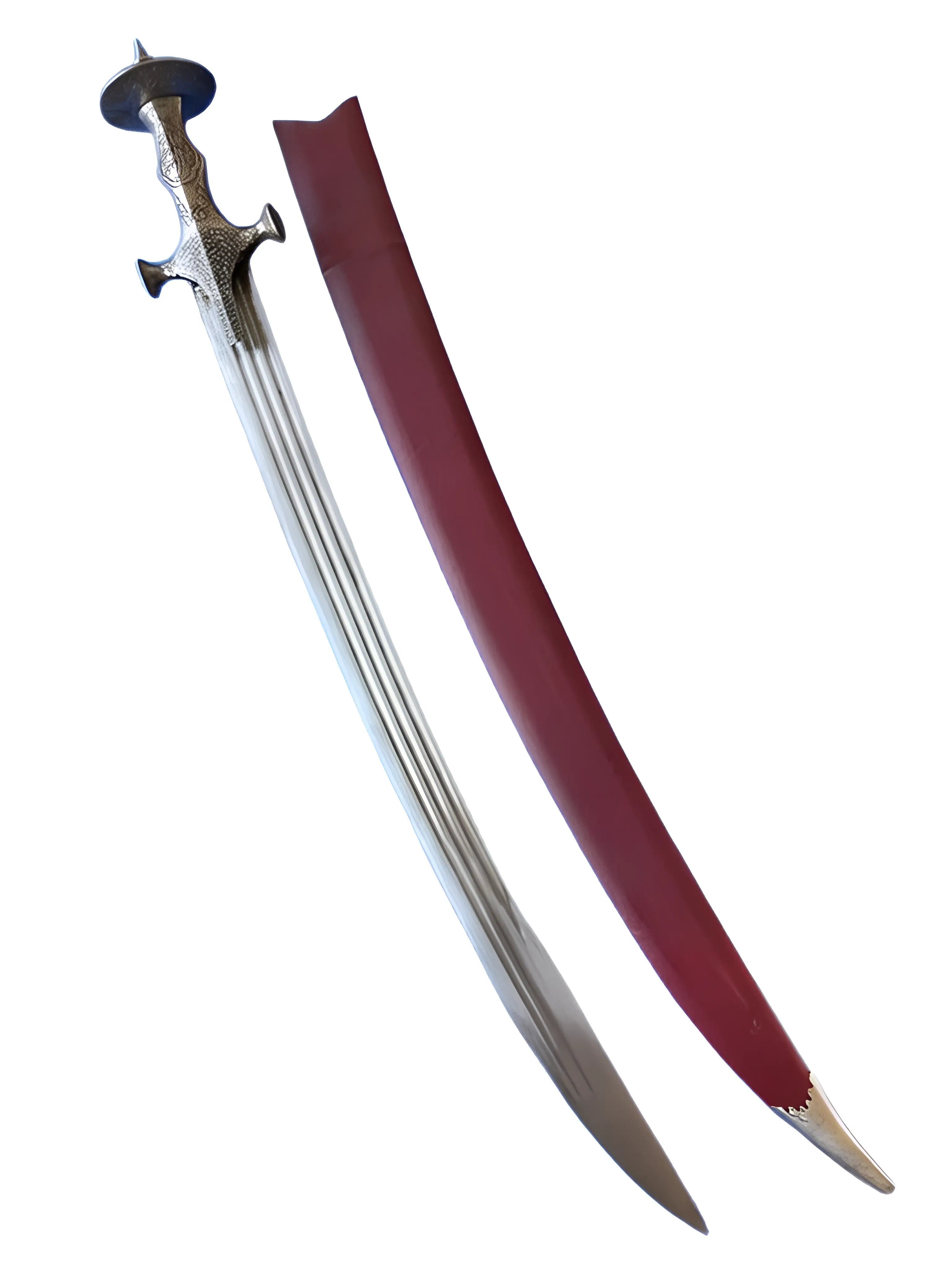 Sarbloh Shastar - Burgundy Miyaan - 3ft - Akaal Accessories - Now Available for Next Day Delivery