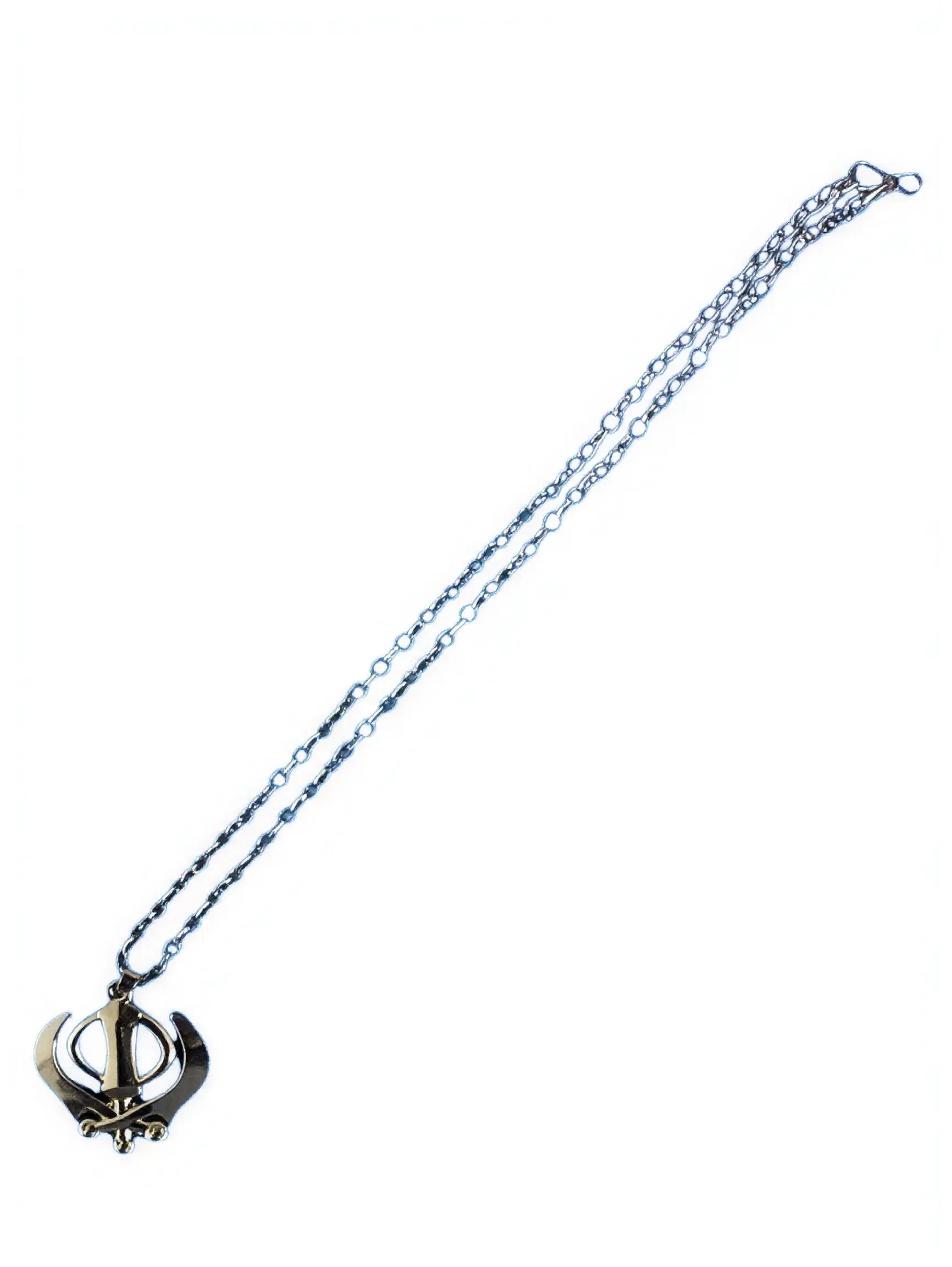 Silver Khanda Necklace - Large - Akaal Accessories - Now Available for Next Day Delivery