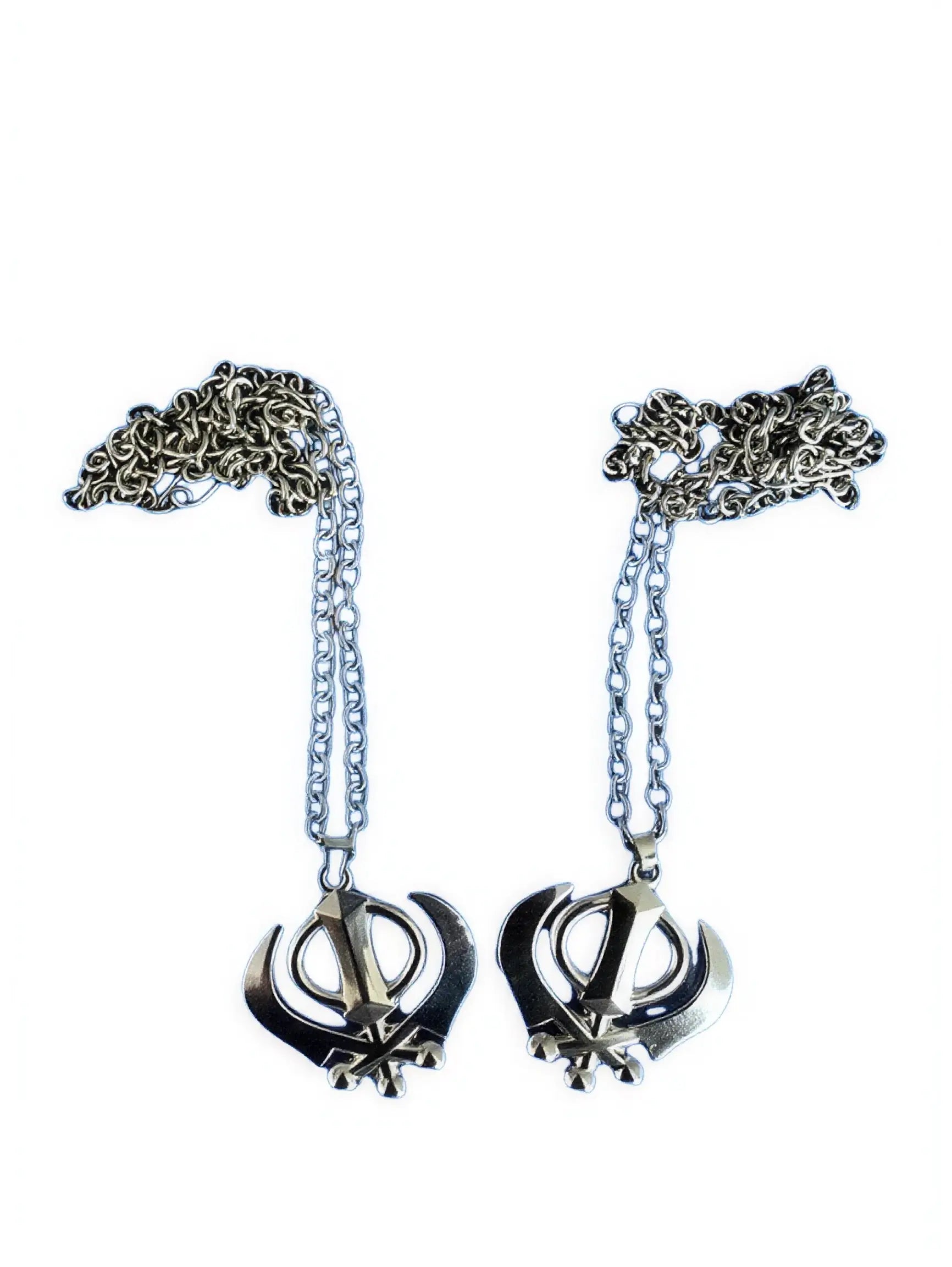 Silver Khanda Necklace - Large - Akaal Accessories - Now Available for Next Day Delivery