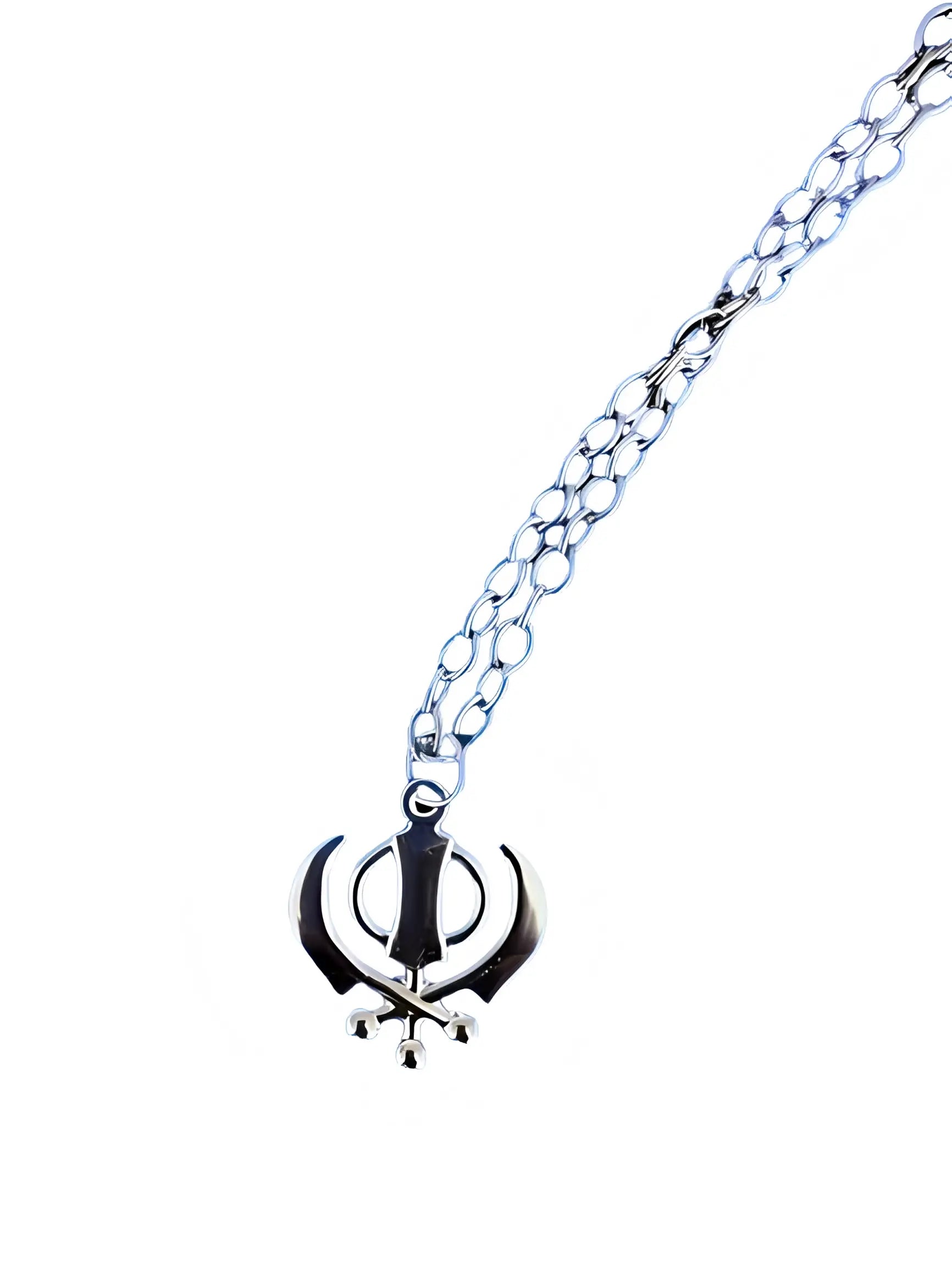 Silver Khanda Necklace - Small - Akaal Accessories - Now Available for Next Day Delivery