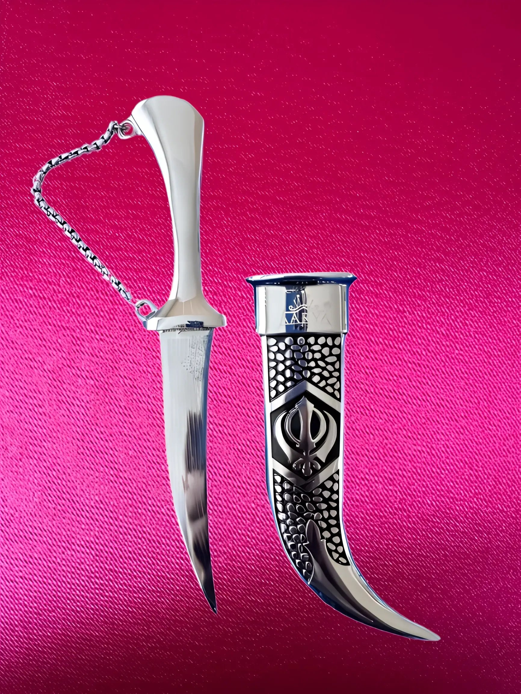 Sikh Kirpan for Ceremonial Use – Stainless Steel with Detailed Finish