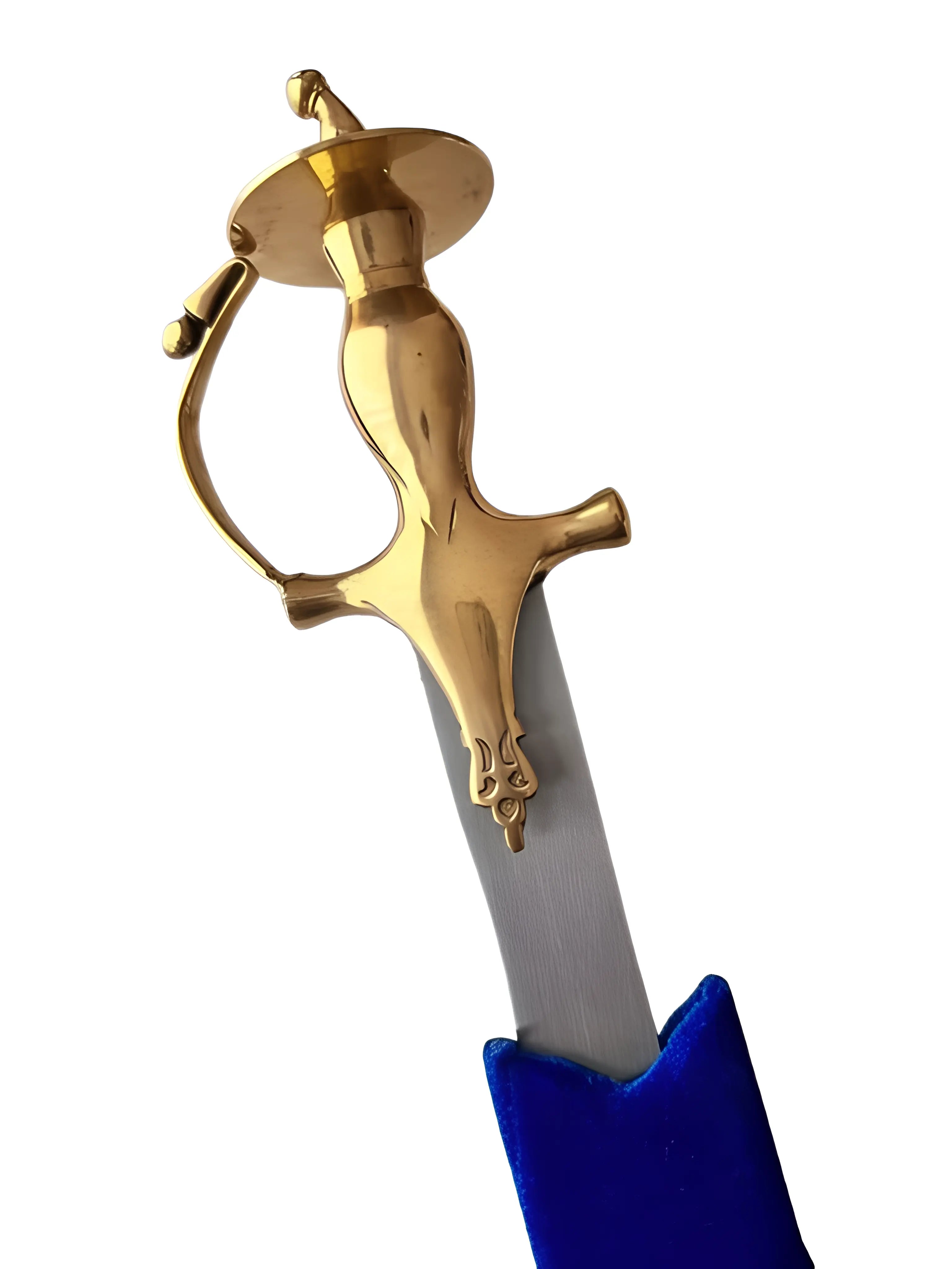 Steel Shastar - Blue Velvet - 3ft - Akaal Accessories - Now Available for Next Day Delivery