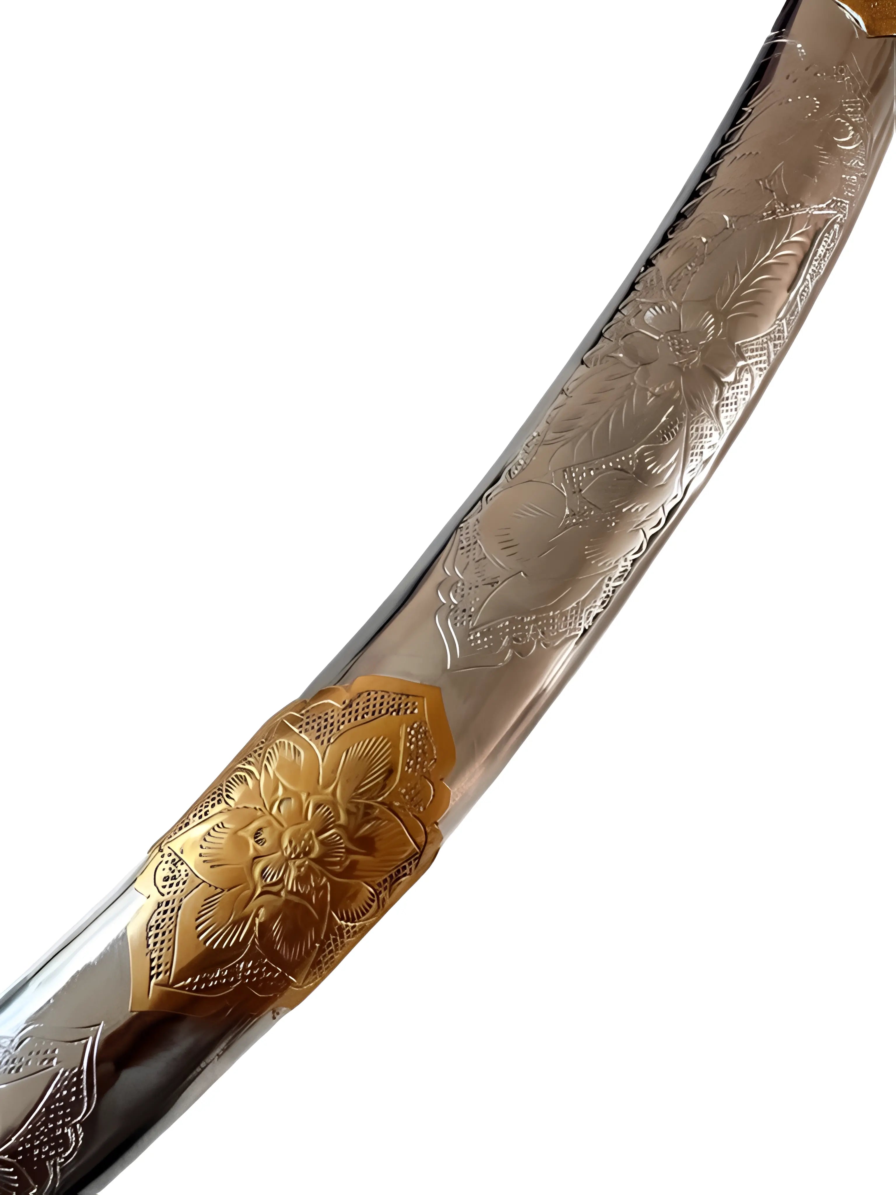 Steel Shastar - Gold Hilt - 3ft - Akaal Accessories - Now Available for Next Day Delivery
