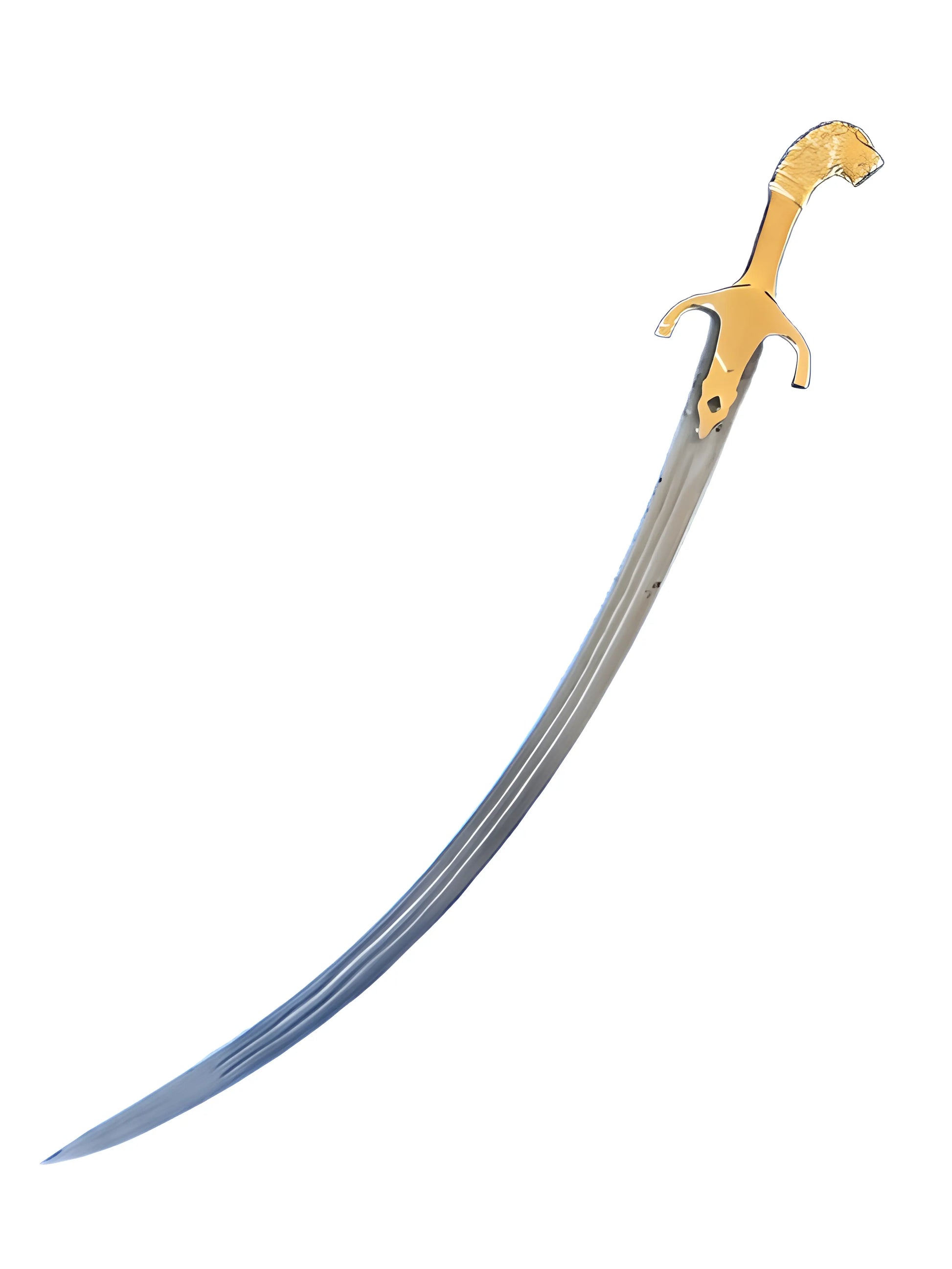 Steel Shastar - Gold Plated - 3ft - Akaal Accessories - Now Available for Next Day Delivery