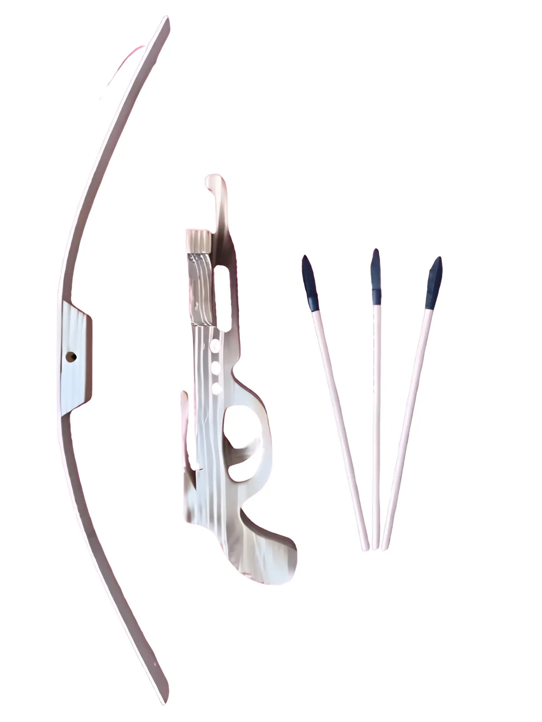 Wooden Crossbow - 30cm - 3 arrows - Akaal Accessories - Now Available for Next Day Delivery